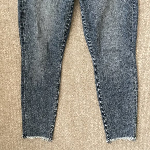 Parker Smith Jeans Womens 30 Skinny Ankle Crop Stretch Raw Hem Denim Pants - Picture 3 of 12